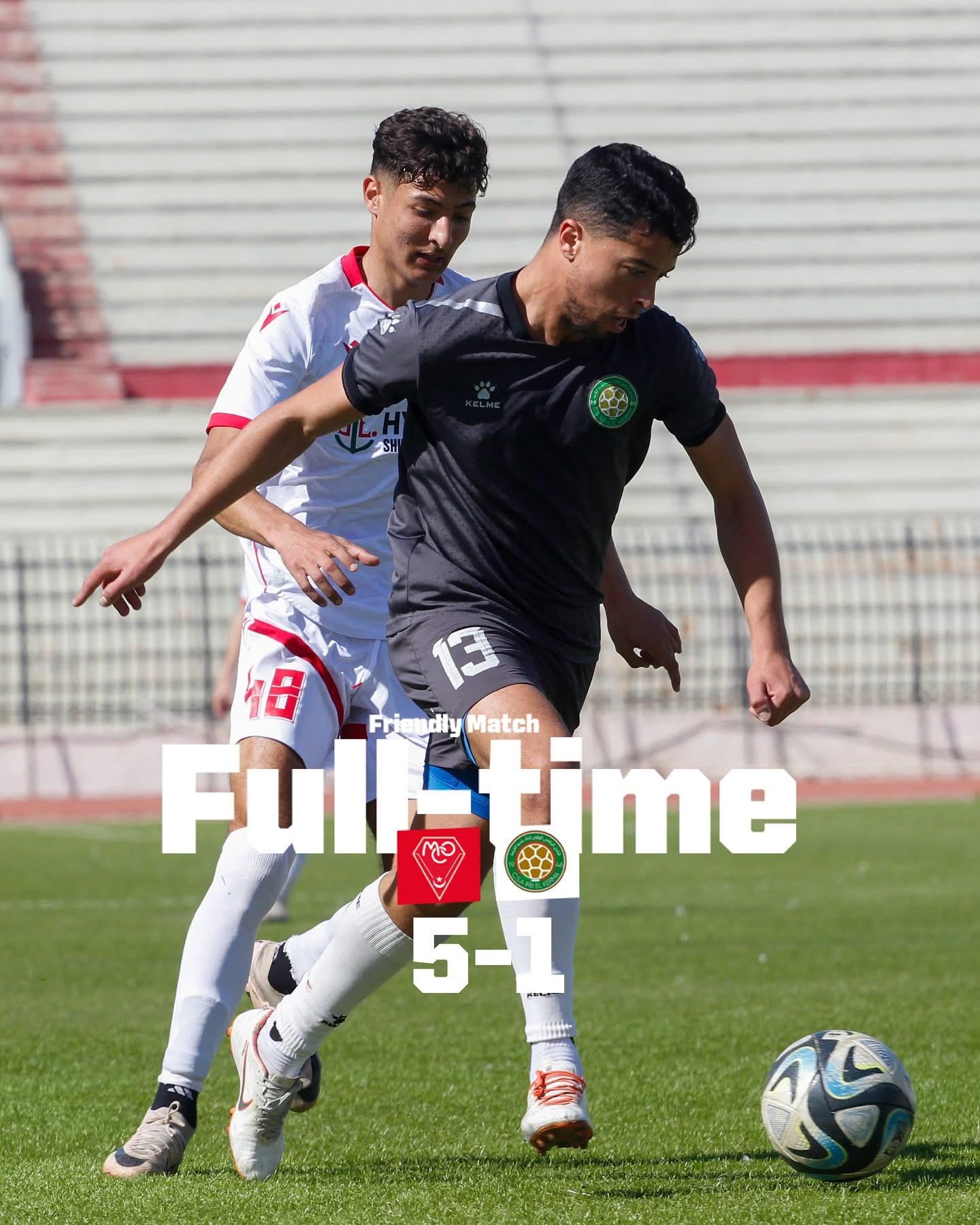 مولودية وهران تكتسح اتحاد الكرمة بخماسية في لقاء ودي تحضيري